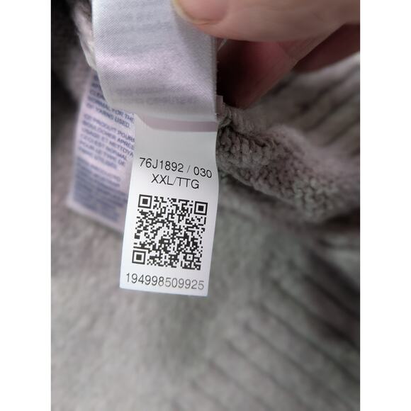 Tommy Hilfiger Size XXL Mock Neck Quarter Zip Gray Ombre Boxy Sweater - Picture 12 of 16